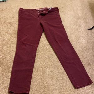 Maroon jeggings